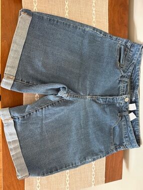 Time and Tru Classic Denim Bermuda Shorts - Medium Blue